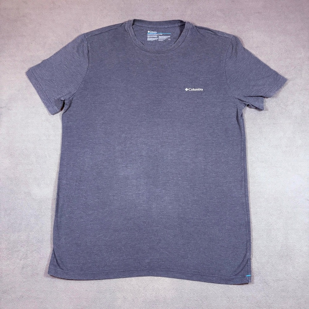 Columbia T-Shirt Mens Large Blue Short Sleeve Casual Logo